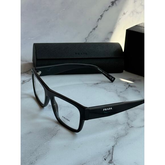 NEW Prada PR15YV Unisex Eyeglass Frames in Black - Picture 2 of 6